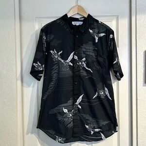 Ezekiel Black Orchid Short Sleeved Button Up Shirt